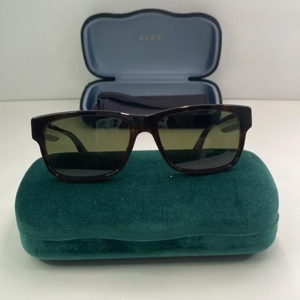 New Authentic Gucci GG0340S 003 56 GG0340 Men's Sunglasses
